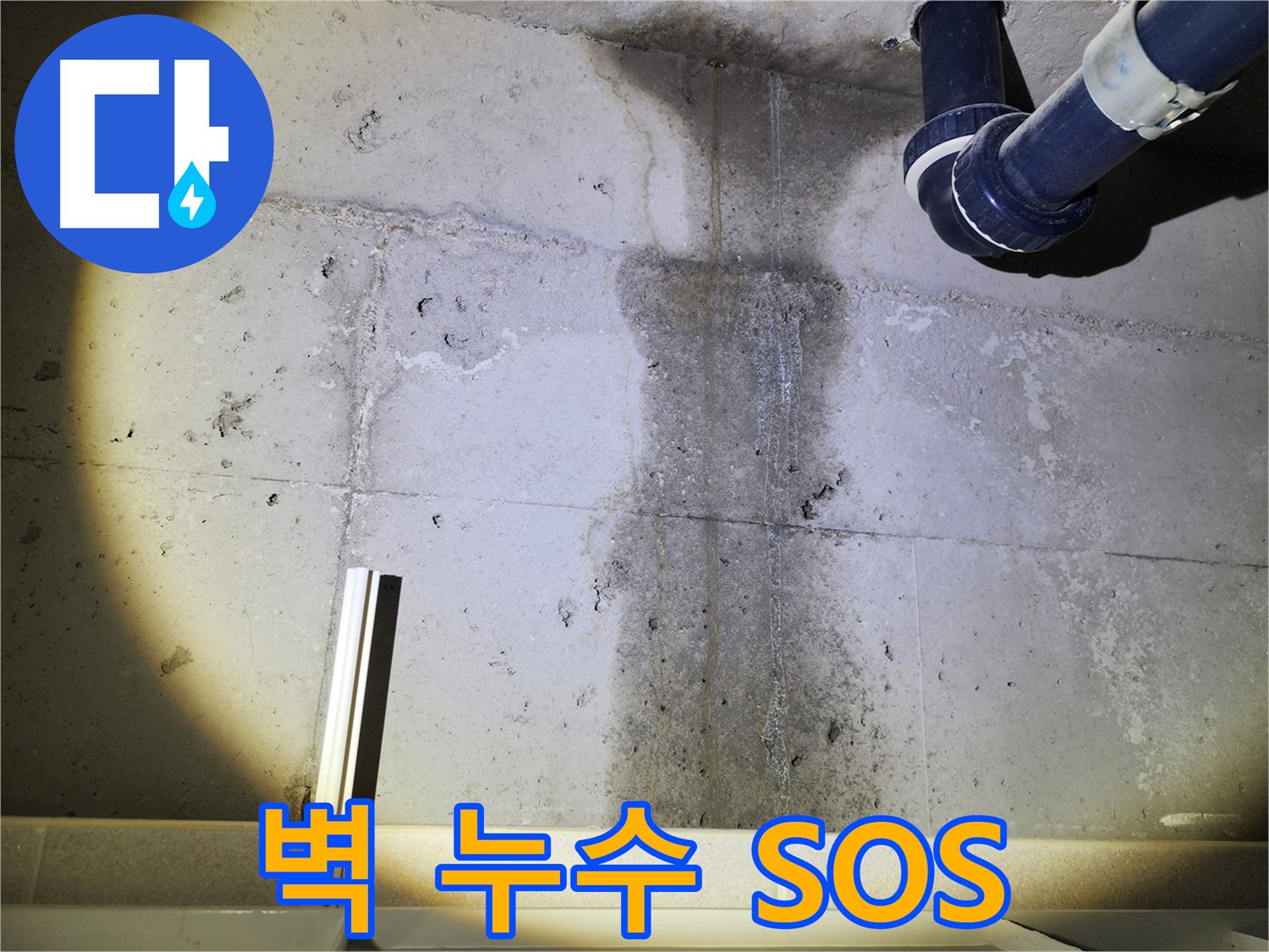 동두천 지행동 아파트 콘크리트 벽 누수 - 긴급 누수 상황에 대한 신속한 대응