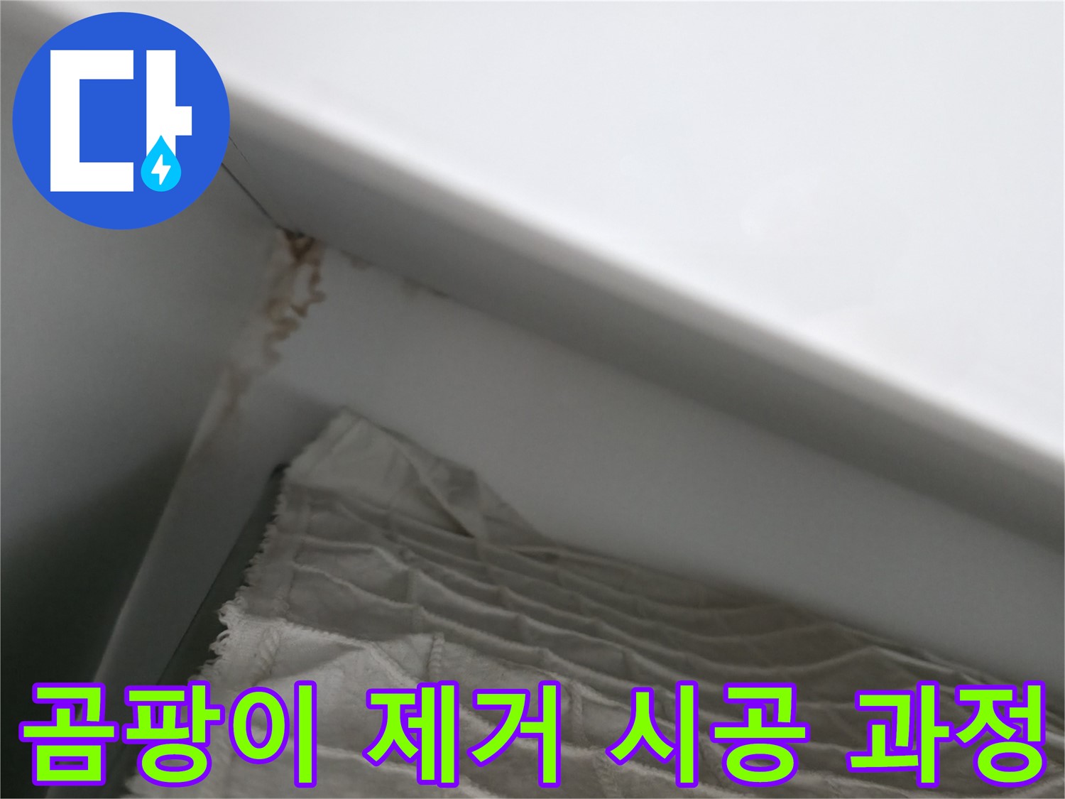 마포구 중동 건영 월드컵 아파트 곰팡이 제거 시공 과정 - 꼼꼼한 작업