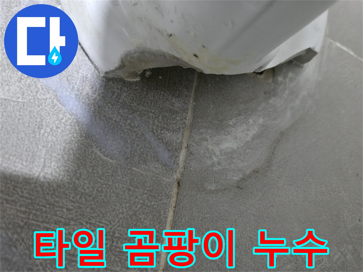 마포구 중동 아파트 욕조 옆 타일 곰팡이 - 누수 초기 증상 여부 확인