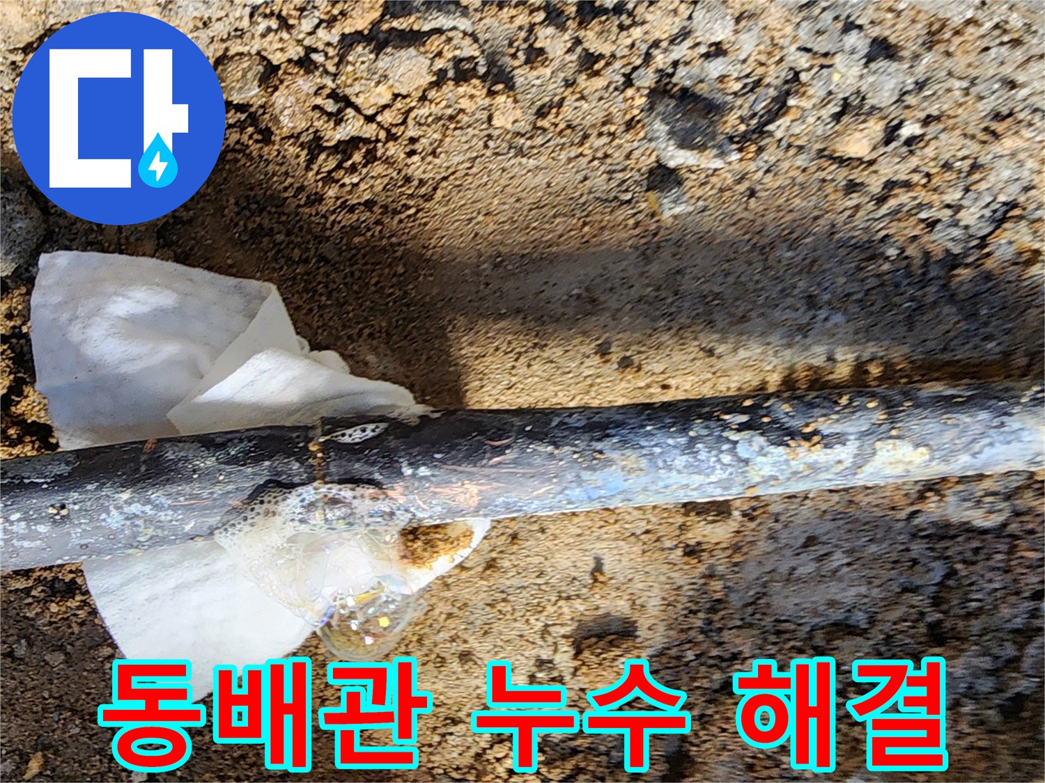 노원구 월계동 삼호아파트 - 동배관 누수를 완벽하게 해결한 현장 - 누수 걱정 끝!