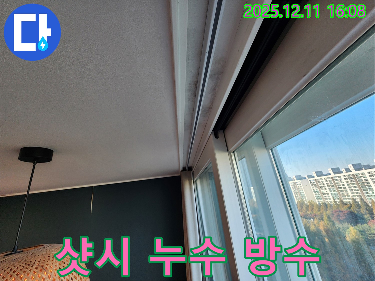 남궁리 샷시 천장 누수 - 곰팡이 제거 - 꼼꼼한 방수 시공