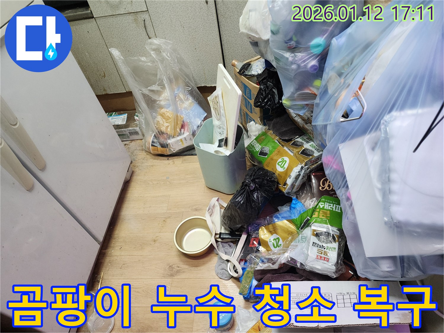 석촌동 누수 - 곰팡이 지옥 탈출! 쓰레기 누수 긴급 청소 & 복구!