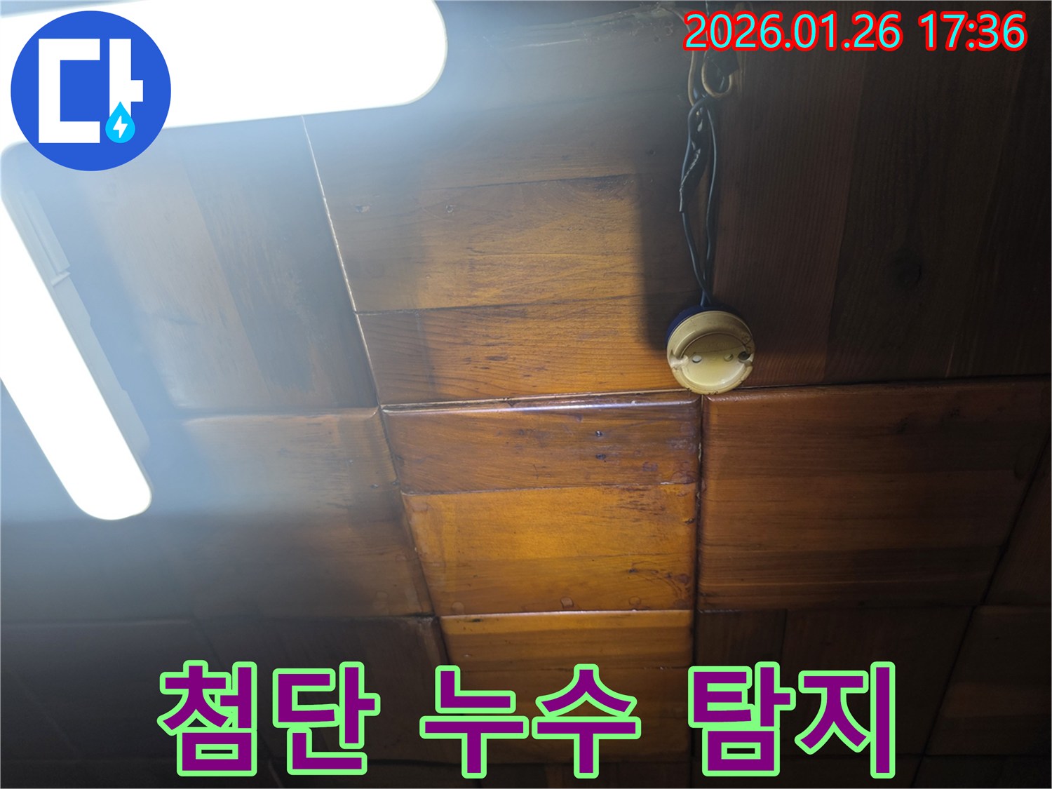 용산구 회나무로 천장 누수 - 최첨단 장비를 이용한 정확한 누수 지점 탐지