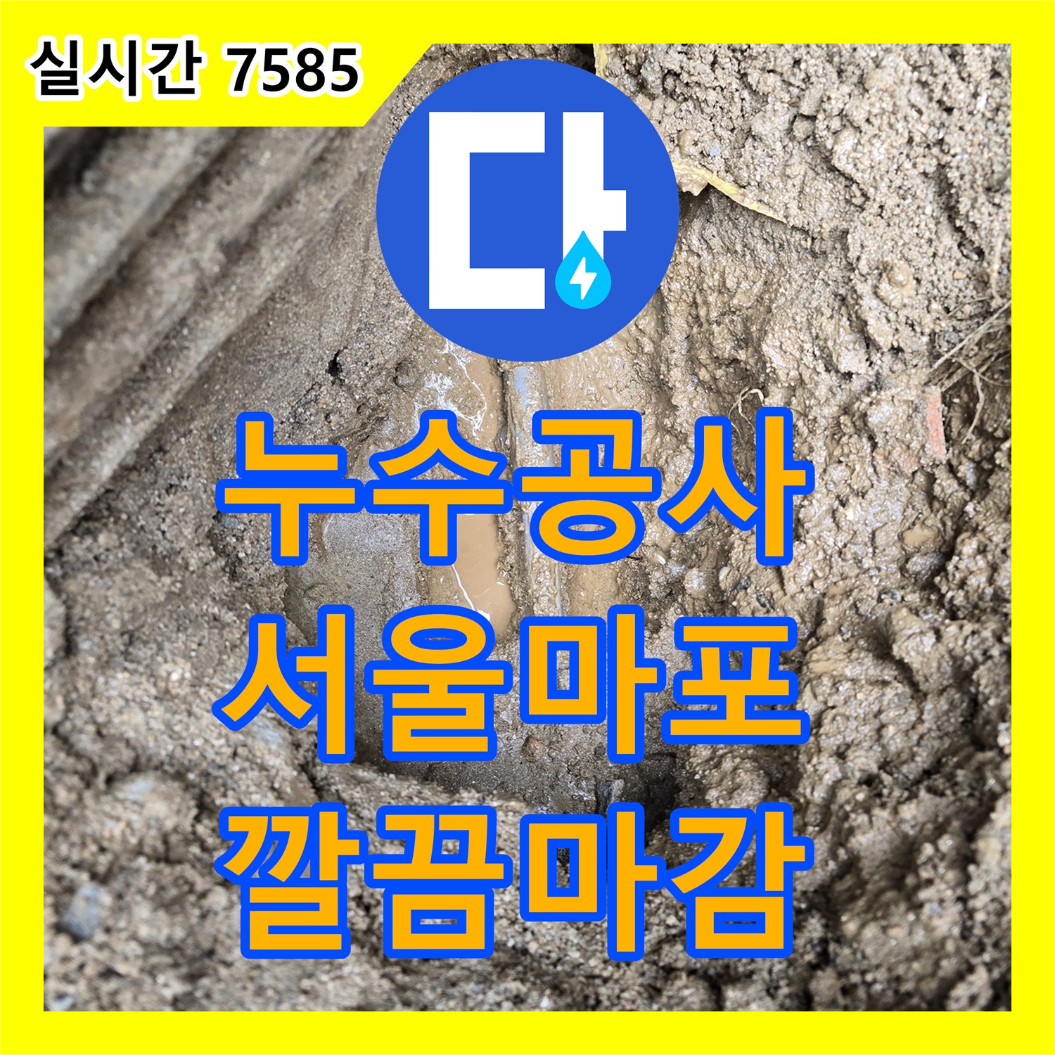 누수탐지, 외부 배관에서 발생한 미세 누수를 정확히 찾아낸 과정 - 서울 서대문구