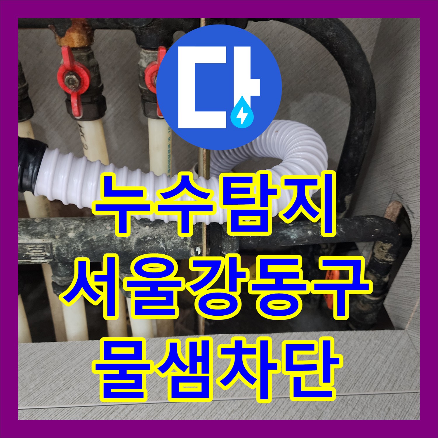 누수탐지 상가 1층 배관 결함으로 인한 지하층 천장 물샘 해결 서울 강동구