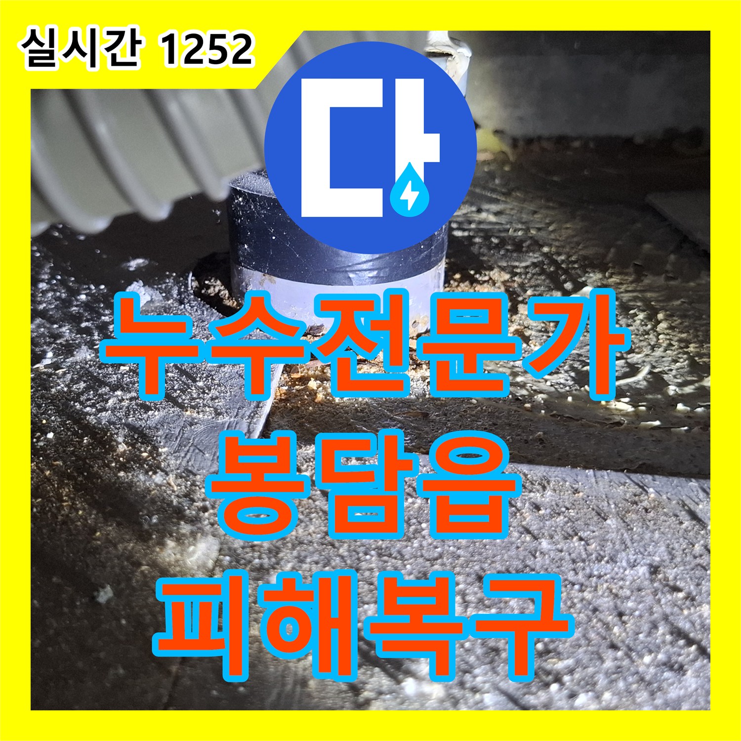 누수탐지전문가, 아파트 윗집에서 시작된 누수 문제, 신속한 탐지와 효율적인 공사로 피해를 최소화하는 노하우 - 화성 봉담읍