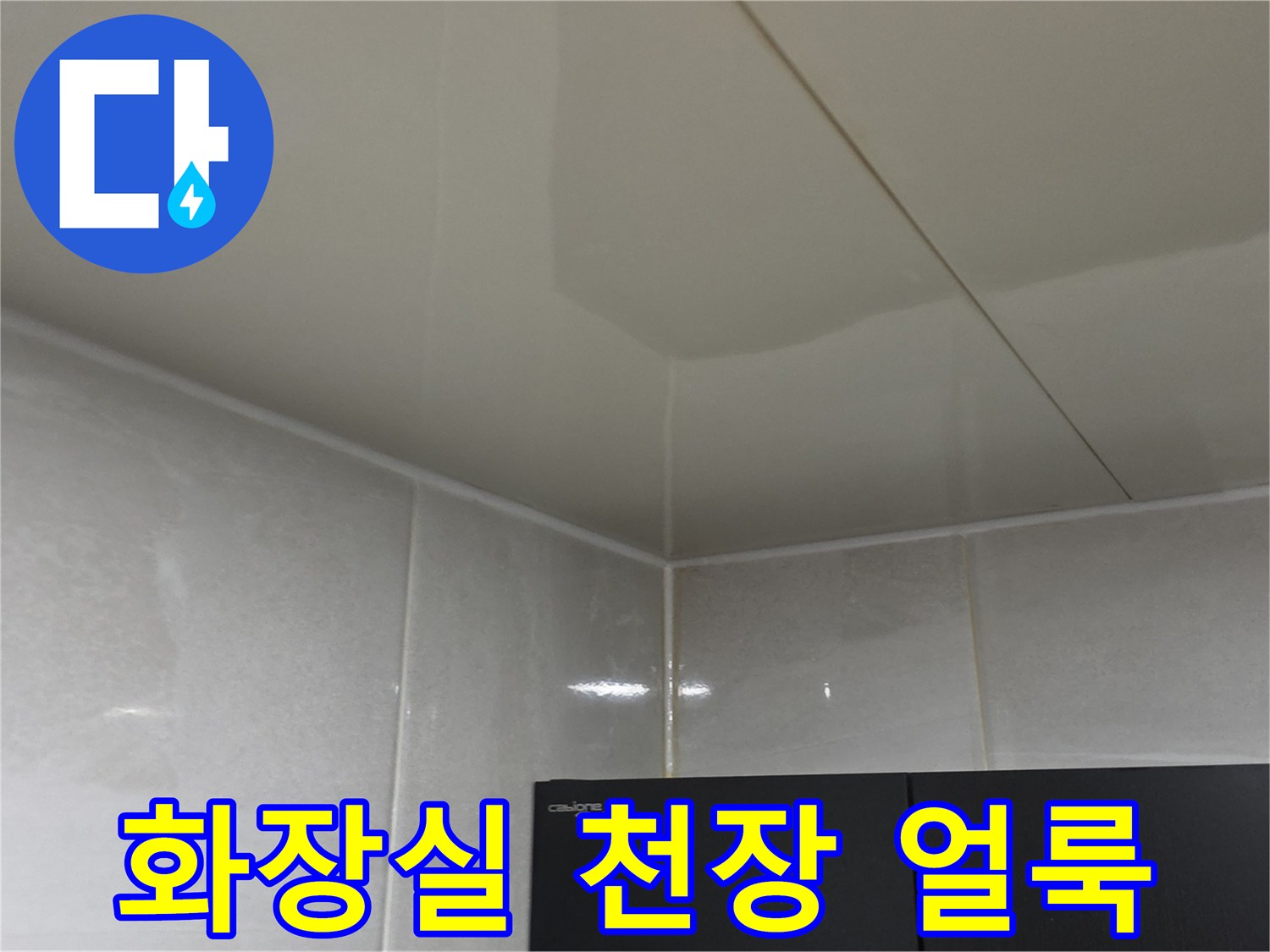 안양 동안구 화장/실 천장 면에 나타난 습기 흔적과 얼룩 상태