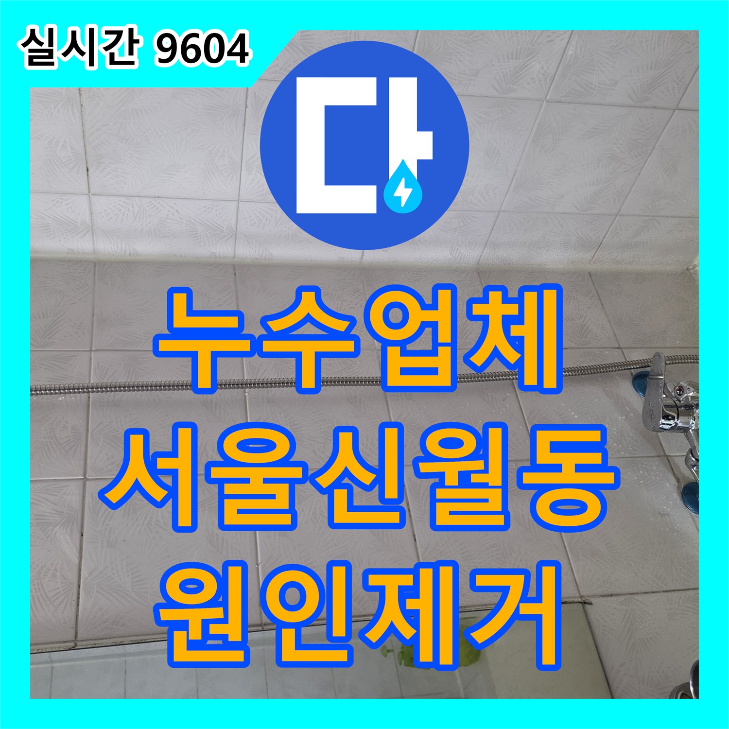 누수업체 서울 양천구 신월동 욕조 배관 크랙과 방수층 손상을 해결하여 안방 천장 누수를 잡은 사례