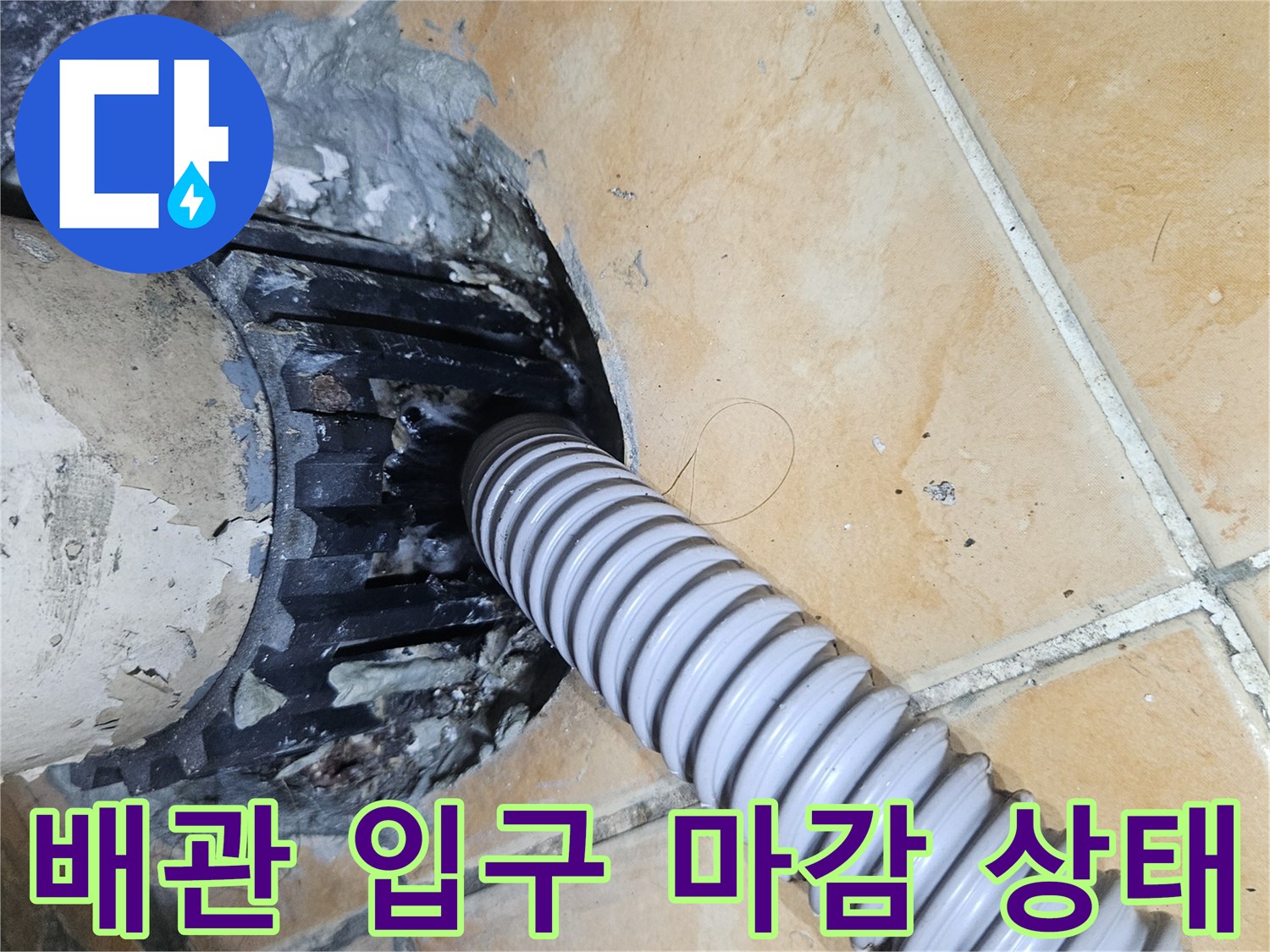 세탁기-배수-호스-연결-부위-및-하수구-유가-주변-상태