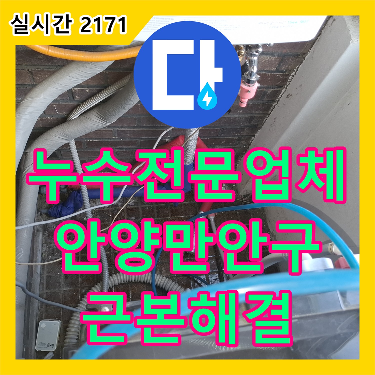 누수전문업체 방수 공사 요청에도 정밀 탐지로 배관 결함을 찾아낸 경기 안양시 만안구 안양동 사례