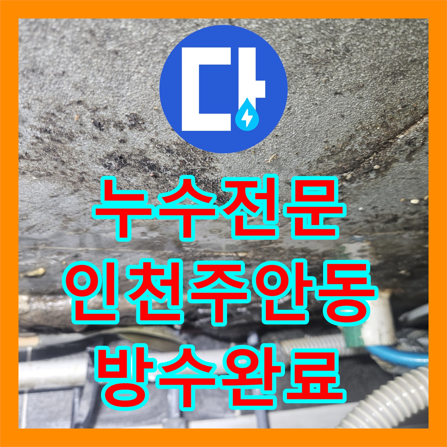 누수전문 마사지샵 하수도 역류로 인한 아래층 천장 피해 복구 및 배관 보수 인천미추홀구주안동