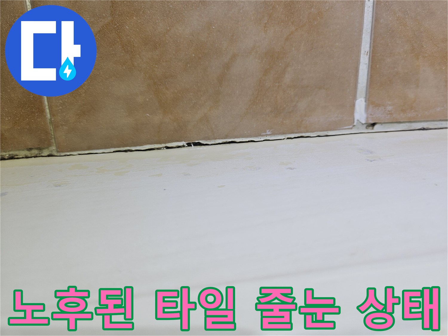 고양시 일산동구-물샘 위험이 있는 타일 경계 틈새