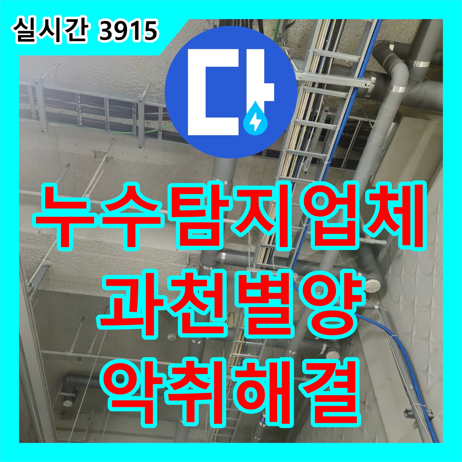 누수탐지업체 과천 별양동 상가 지하 천장의 악취 동반 누수를 정밀하게 해결한 과정 경기 과천시 별양동