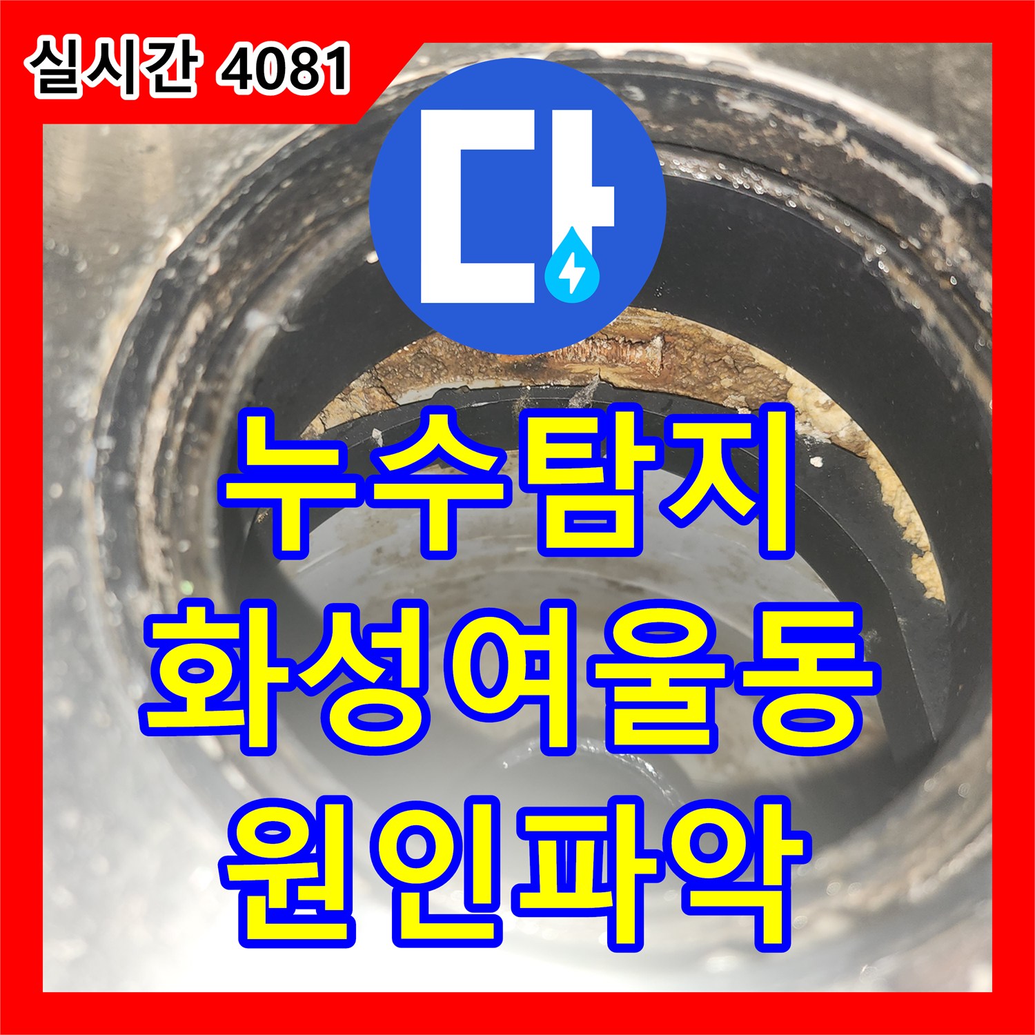 누수탐지 아랫층 작은방 천장에서 시작된 물샘 현상을 세탁실 유가 방수 결함으로 찾아낸 경기 화성시 동탄구 여울동 사례