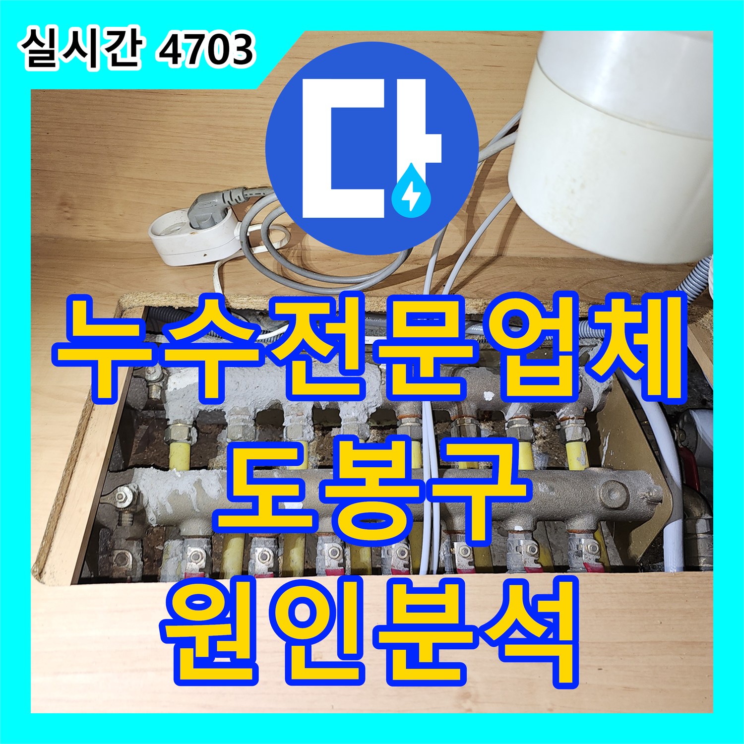 누수전문업체 온수 배관을 잠갔음에도 멈추지 않는 화장실 누수의 원인을 분석한 서울 도봉구 현장