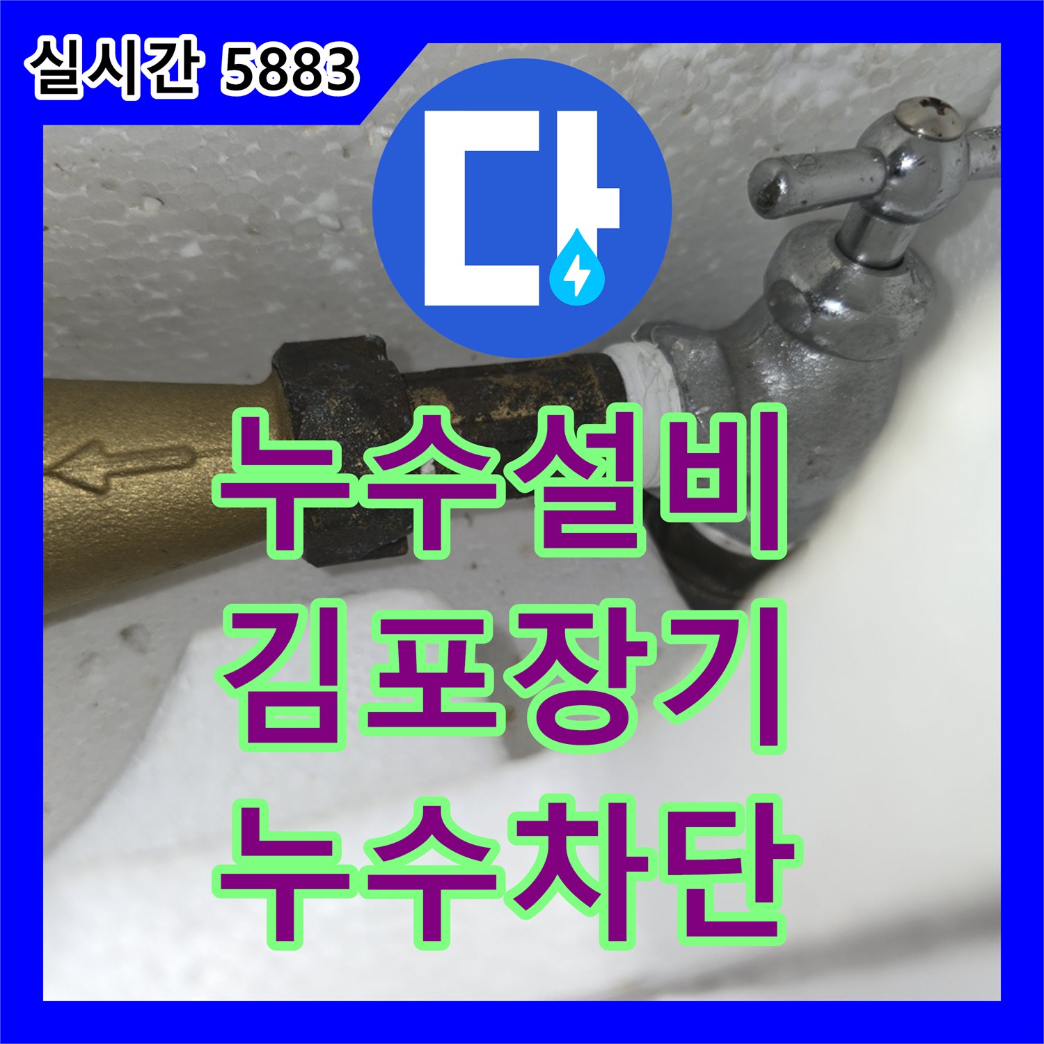 누수설비 빌라 세입자 요청으로 진행한 수도 계량기 누수 지점 확인 및 교체 경기 김포시 장기동