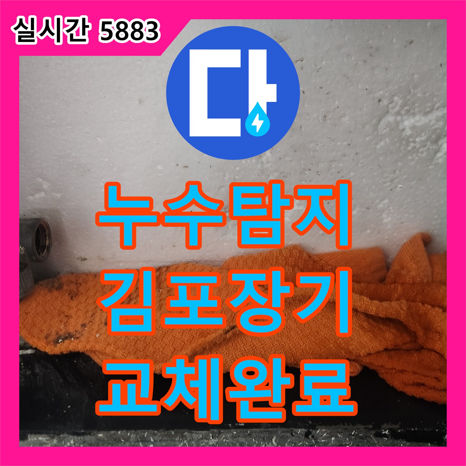 누수탐지 빌라 내 노후된 수도 계량기 교체로 물샘 문제를 해결한 사례 경기 김포시 장기동