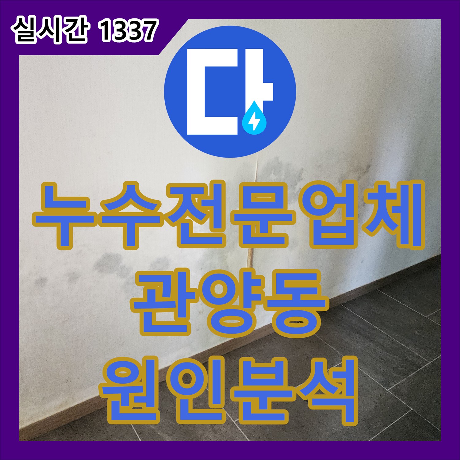 누수전문업체 통해 확인한 방수 공사 후 재발한 화장실 및 거실 누수 해결 과정 경기 안양시 동안구 관양동