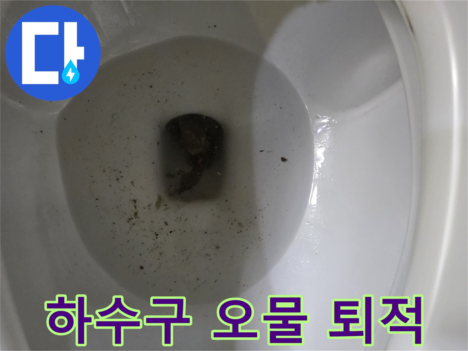 하수구-입구에-뭉쳐있는-머리카락과-오물